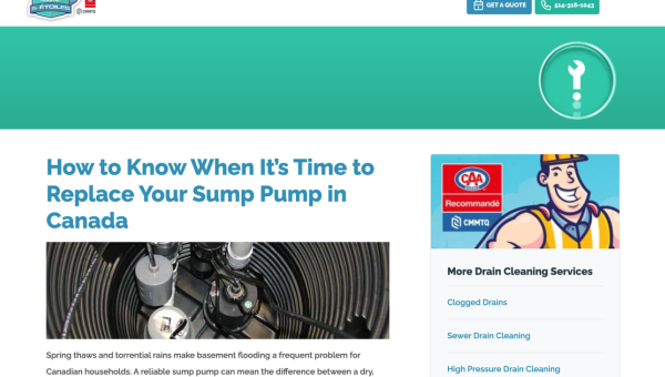 When to Replace Your Sump Pump | Expert Guide for Canadian Homeowners